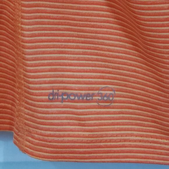 Russell Dri-Power 360 Orange Stripe Training Fit Short Sleeve Tee Small - Picture 9 of 12